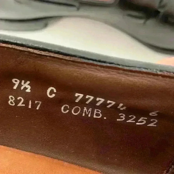 Allen Edmonds Grayson mean loafers size 9.5 black shell cordovan leather - Picture 15 of 16